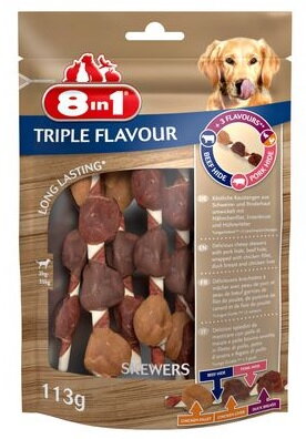 Pochoutka 8in1 Triple Flavour Skewers (6ks)